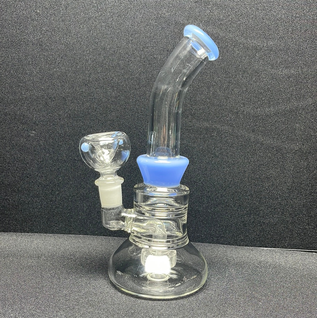 561 RKQG 8” slime color dab rig with shower head perc