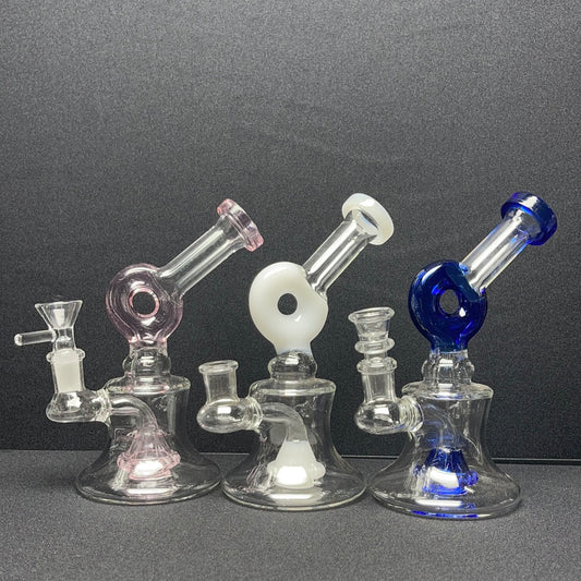 465RKQG10 6” donut shower head dab rig