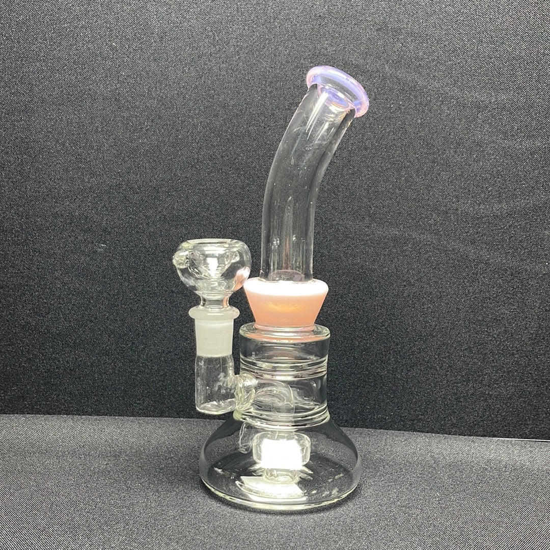 561 RKQG 8” slime color dab rig with shower head perc