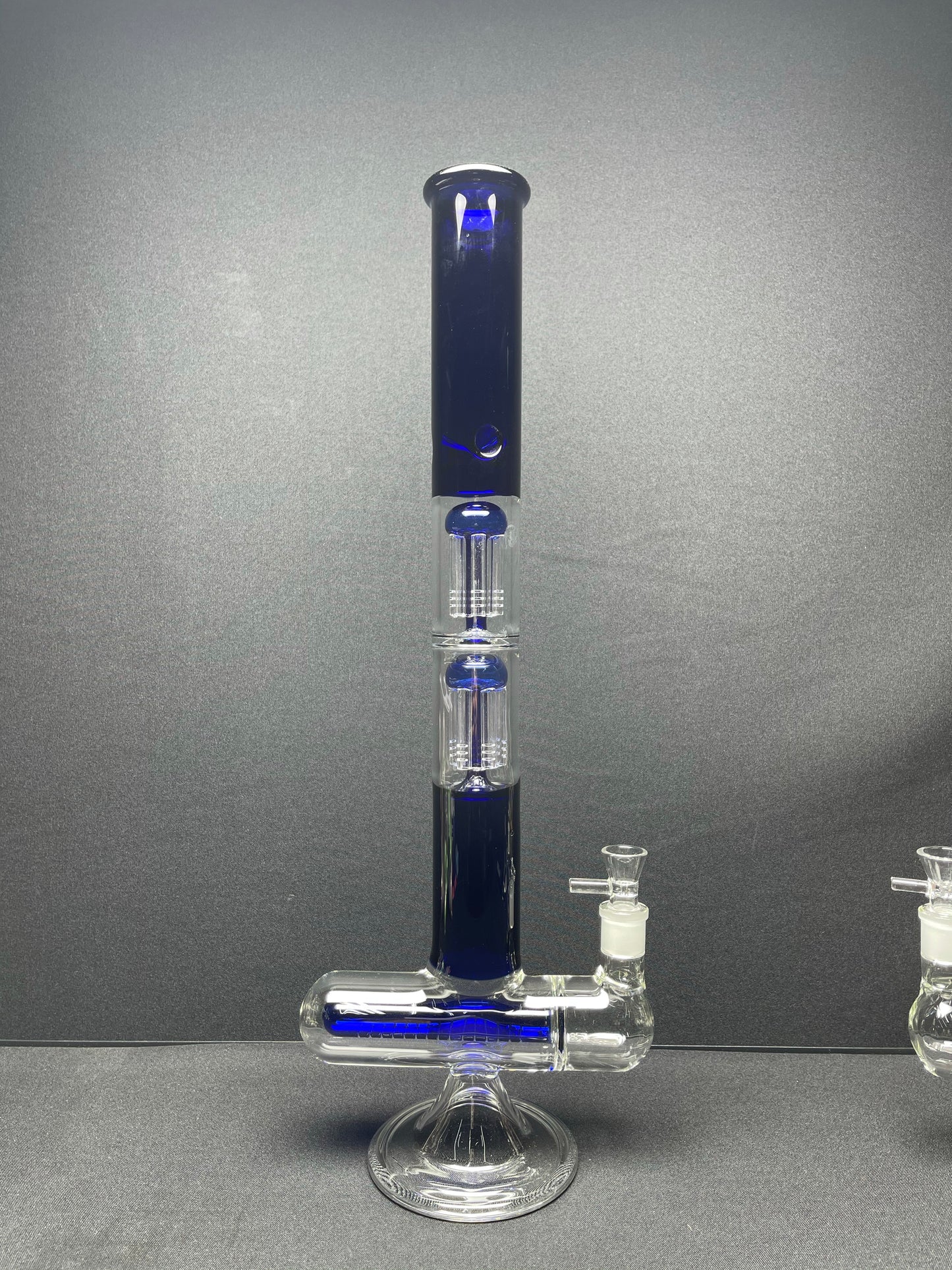 RKQG 476 22” double tree perc inline straight water pipe