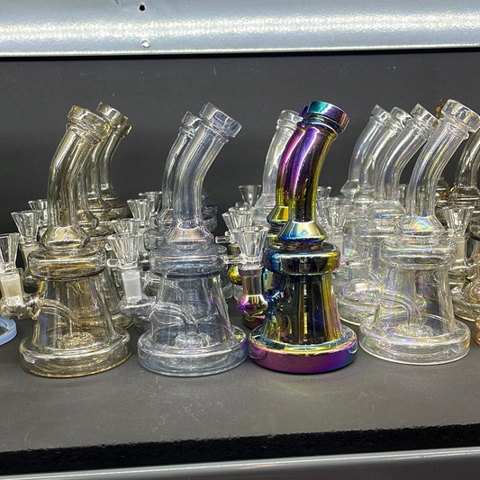 691 RKQG15 8” matalic bent dab rig