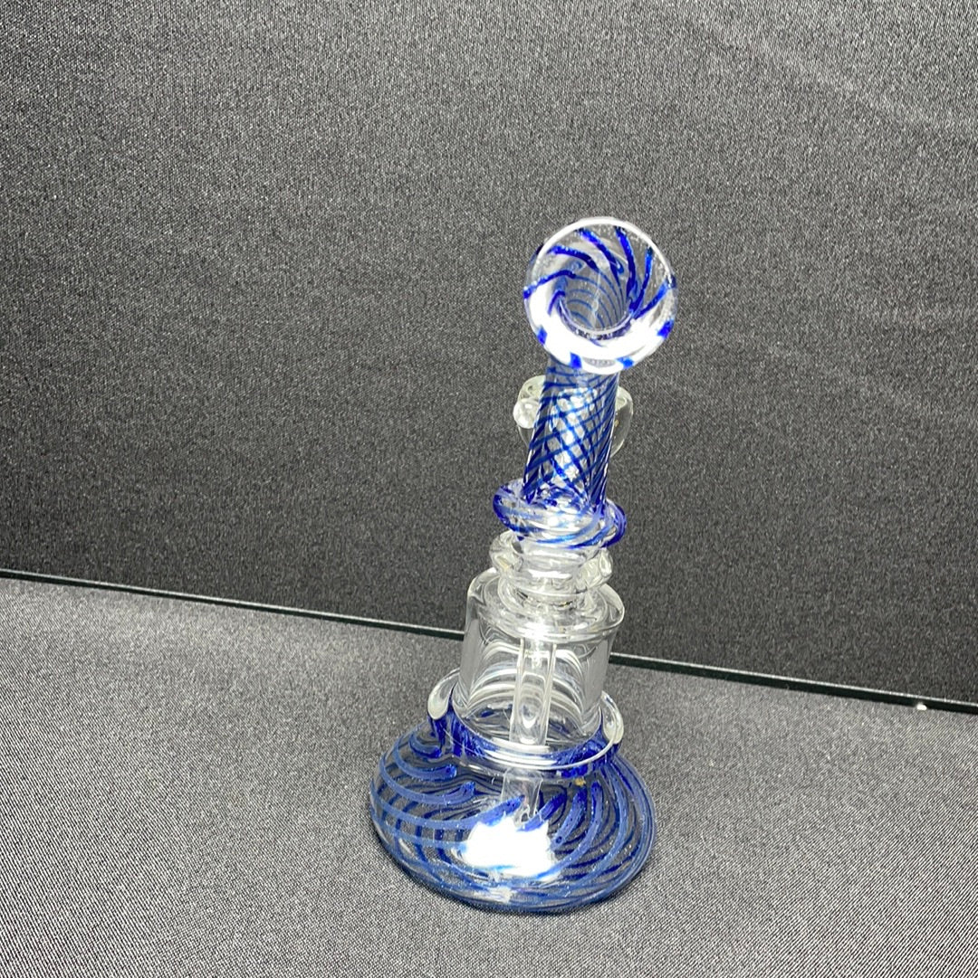 389 diffused down stem color glass rig