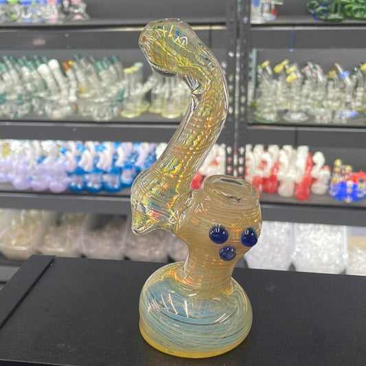 RK Quality Glass Silver Fumed Glass Bubbler for Smoking - RK Quality Glass